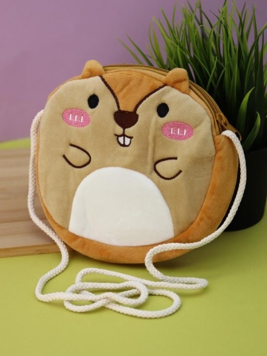 Сумочка плюшевая &quot;Beaver&quot;,  ginger (16*14 см) 