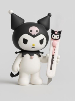 Нож канцелярский "Куроми", 9 мм, белый