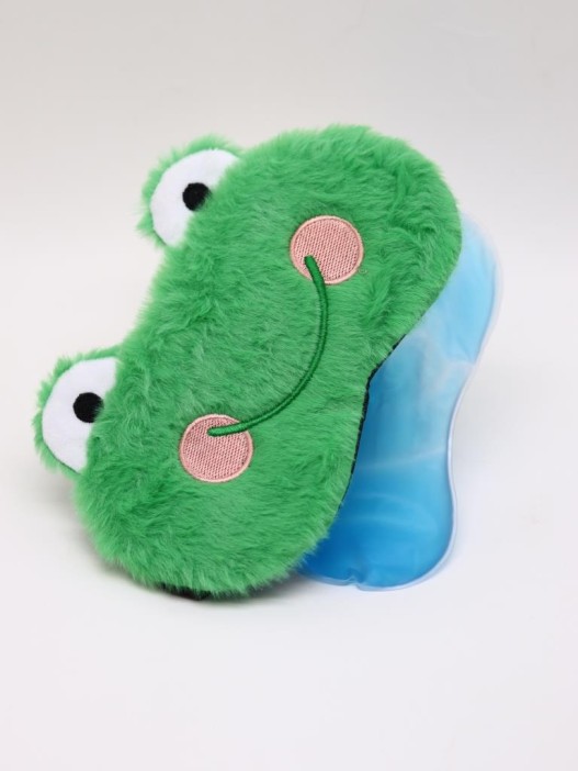 Маска для сна гелевая GIRLY &quot;Happy fuzzies&quot;, frog 