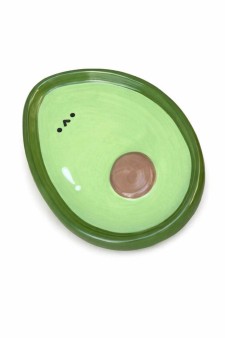 Набор керамических соусников 10шт. "Авокадо", зеленый (12,5х9,8х2 см)