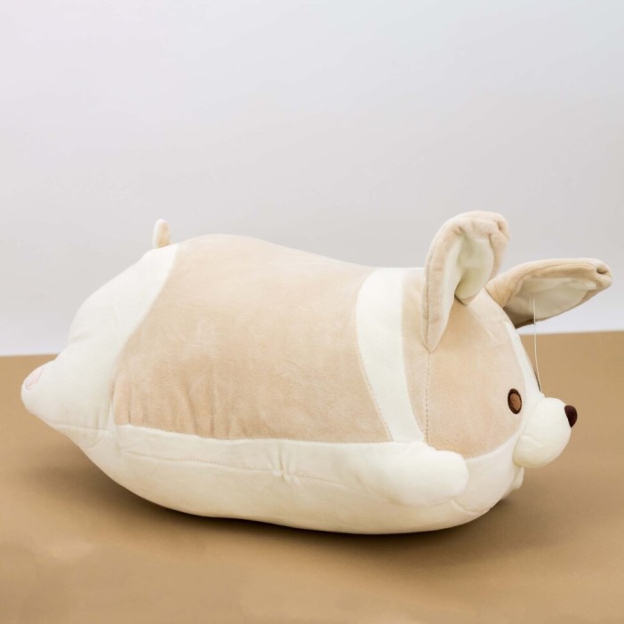 Мягкая игрушка-подушка "Корги", beige, 40 см 