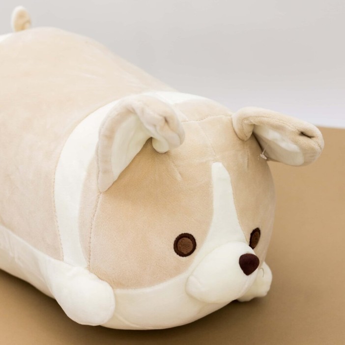 Мягкая игрушка-подушка "Корги", beige, 40 см 