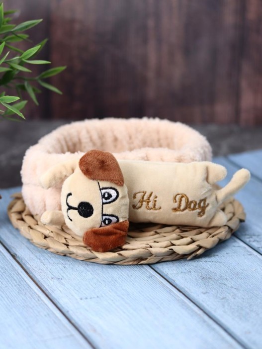 Повязка на голову "Dog resting", brown 