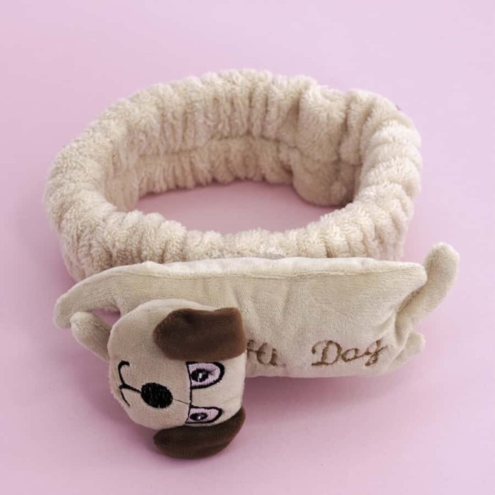 Повязка на голову "Dog resting", brown 