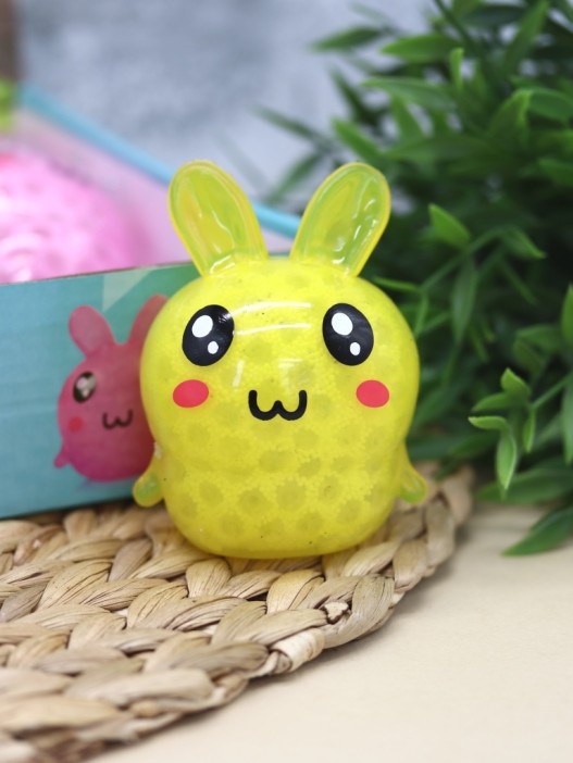 Мялка - антистресс «Rabbit ball», yellow 