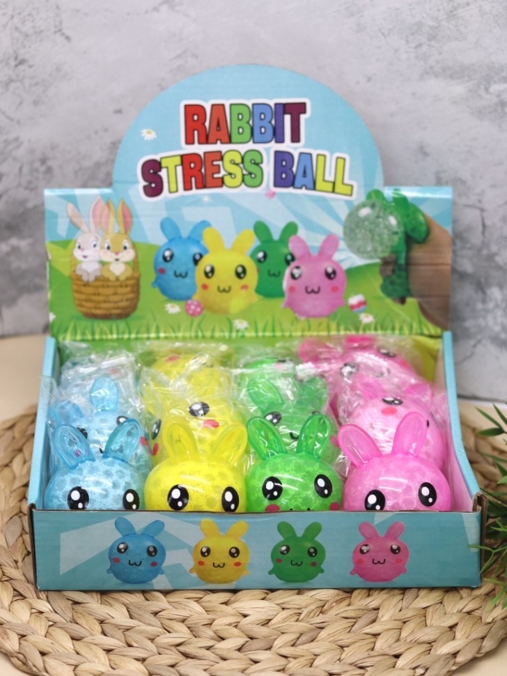 Мялка - антистресс «Rabbit ball», yellow
