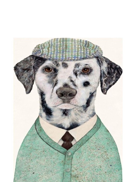 Алмазная мозаика без подрамника &quot;Пёс в костюме&quot;, 15х20 см 