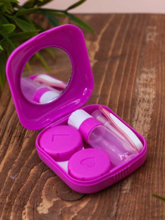 Контейнер для линз «Mini Pineapple», pink 