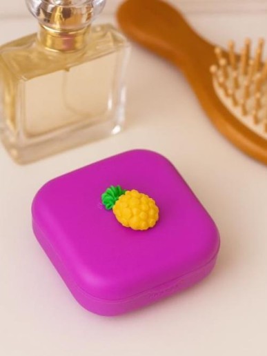 Контейнер для линз "Mini Pineapple", pink