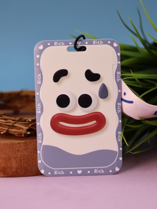 Футляр для карт на ленте &quot;Be happy&quot;, smile 