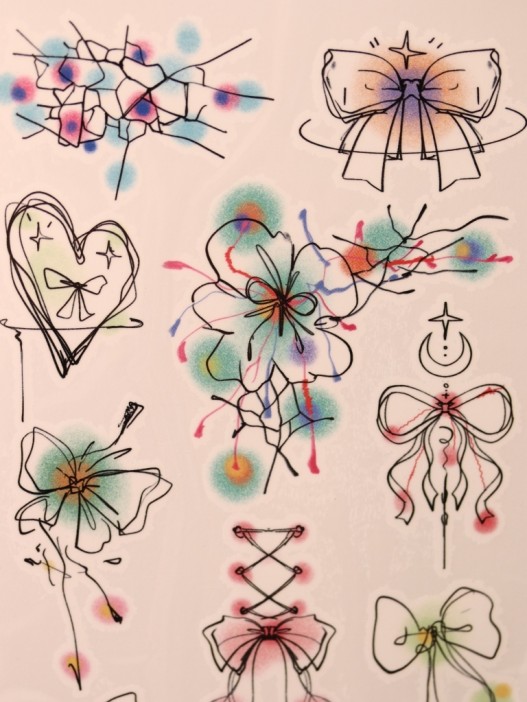 Тату - переводки &quot;Bows&quot; 