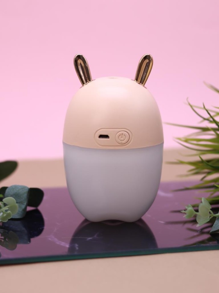 Настольный увлажнитель воздуха - ночник "Зайчик", микс, (портативный, USB)