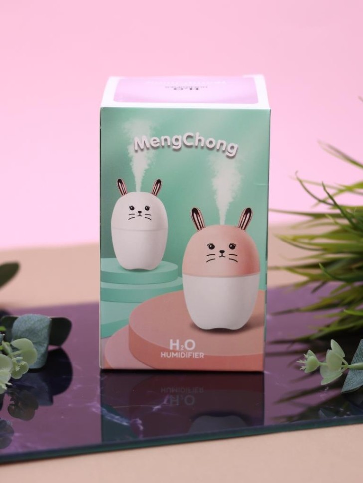 Настольный увлажнитель воздуха - ночник "Зайчик", микс, (портативный, USB)