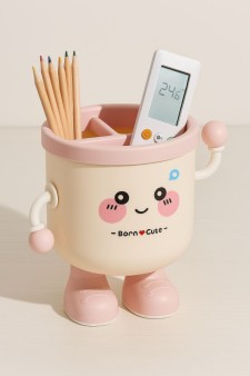 Стакан для канцелярских принадлежностей "Handles and legs", pink