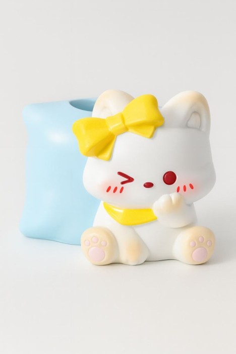 Подставка под зубную щетку iLikeGift «Pillow &amp; Cat», 6*5.5 см 