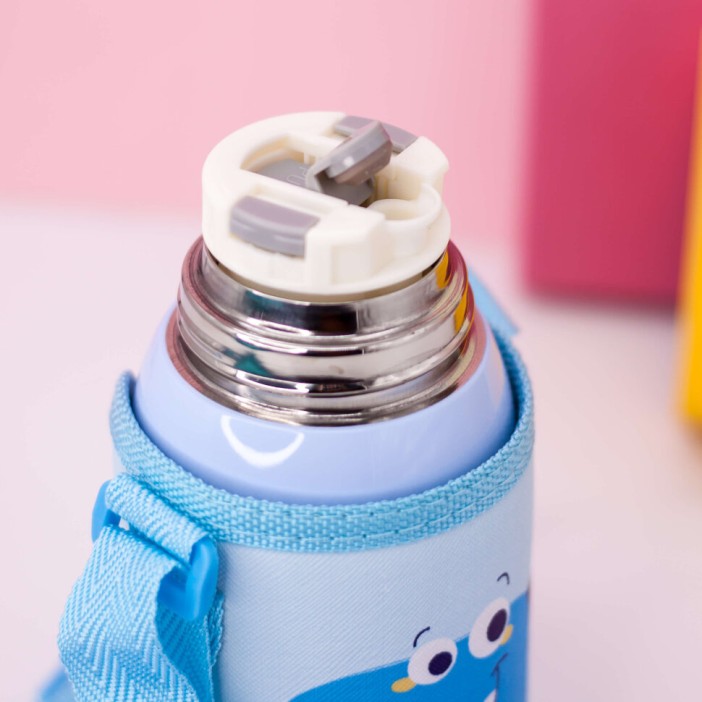 Термос "Horns dino", blue (600ml) 