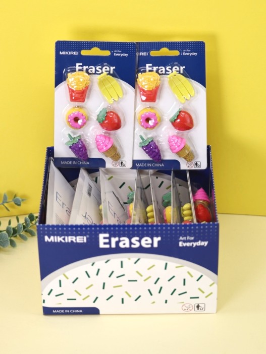 Ластики "French fries", шоу-бокс 12 шт. 