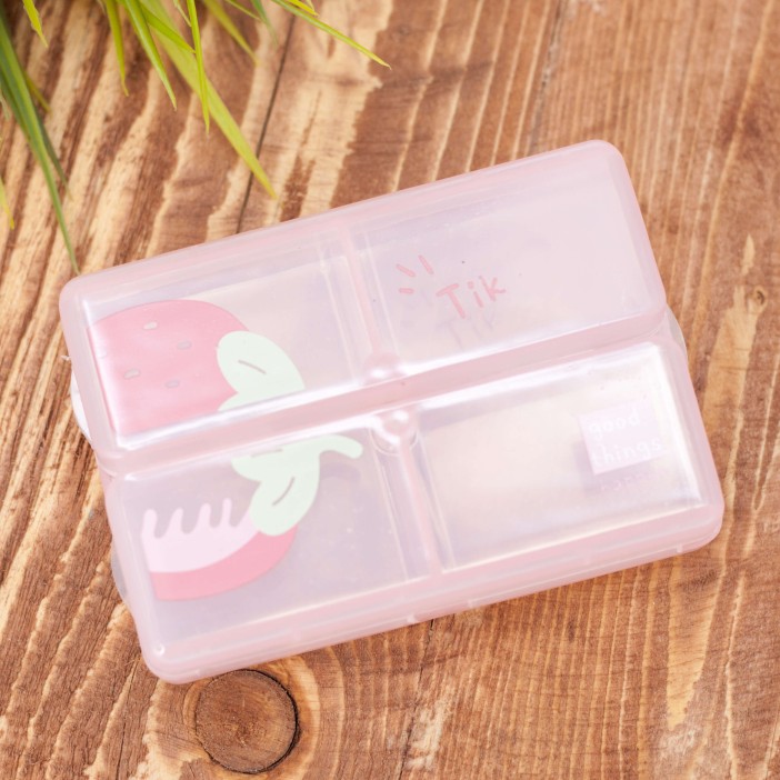 Таблетница &quot;Half fruit strawberry&quot; pink 