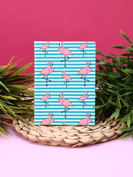 ОБЛОЖКА ДЛЯ ПАСПОРТА ФЛАМИНГО BLUE, плотность 600 мкм 