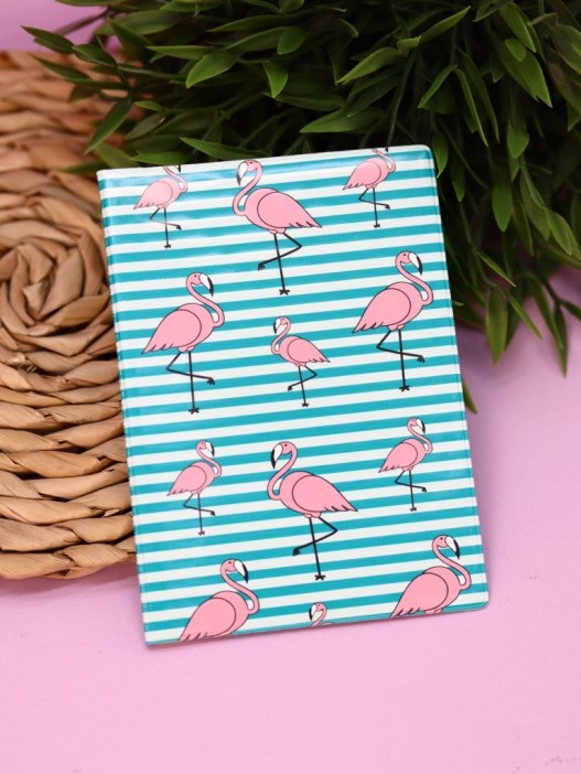 ОБЛОЖКА ДЛЯ ПАСПОРТА ФЛАМИНГО BLUE, плотность 600 мкм 