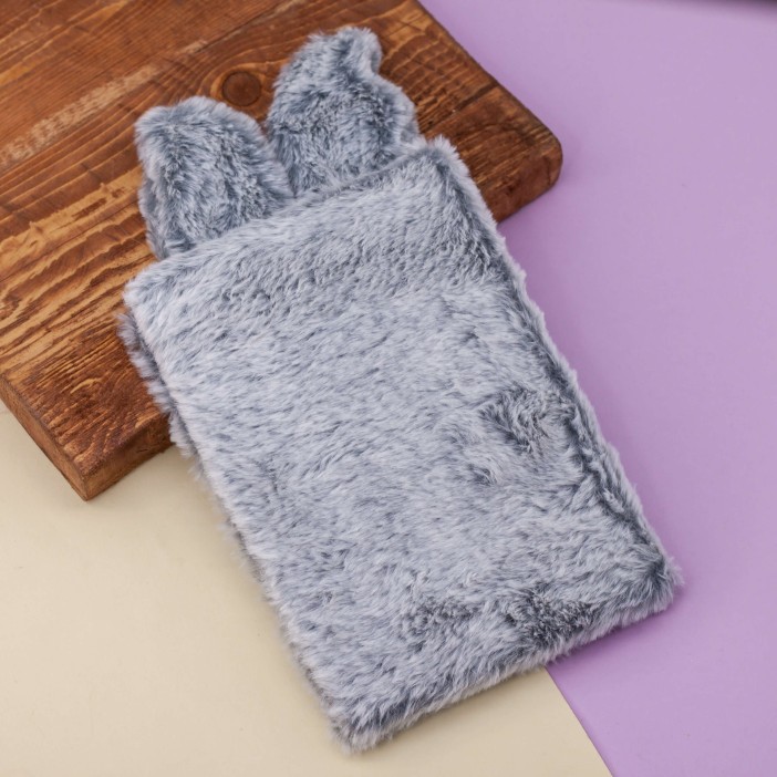 Блокнот плюшевый «Rabbit», gray, 21х14,5 см, плотность 80 гр. 