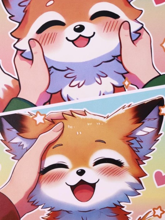 Скетчбук «Anime fox», 14х20 см,  плотность 100 гр 