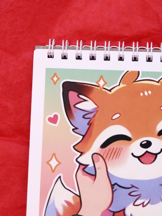 Скетчбук «Anime fox», 14х20 см,  плотность 100 гр 