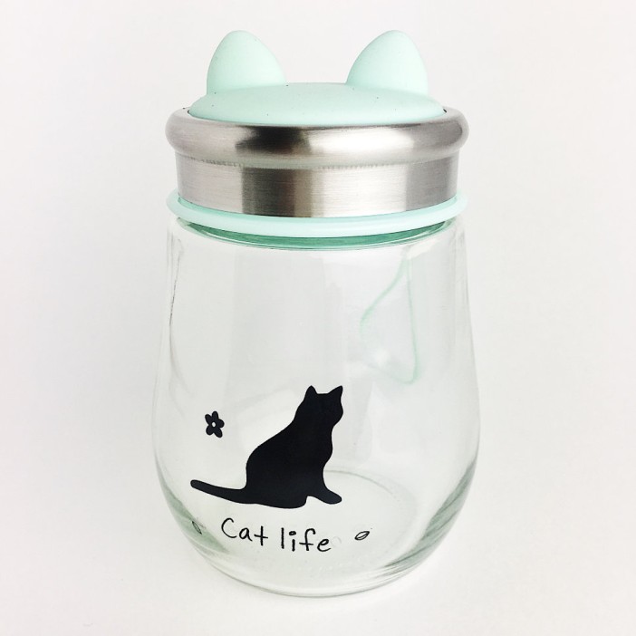 Бутылка &quot;Cat things&quot; green 