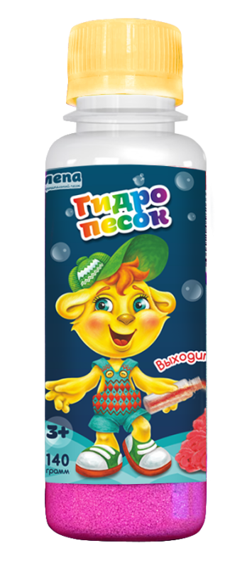 Бутылочка с гидропеском (розовый) 140 гр 