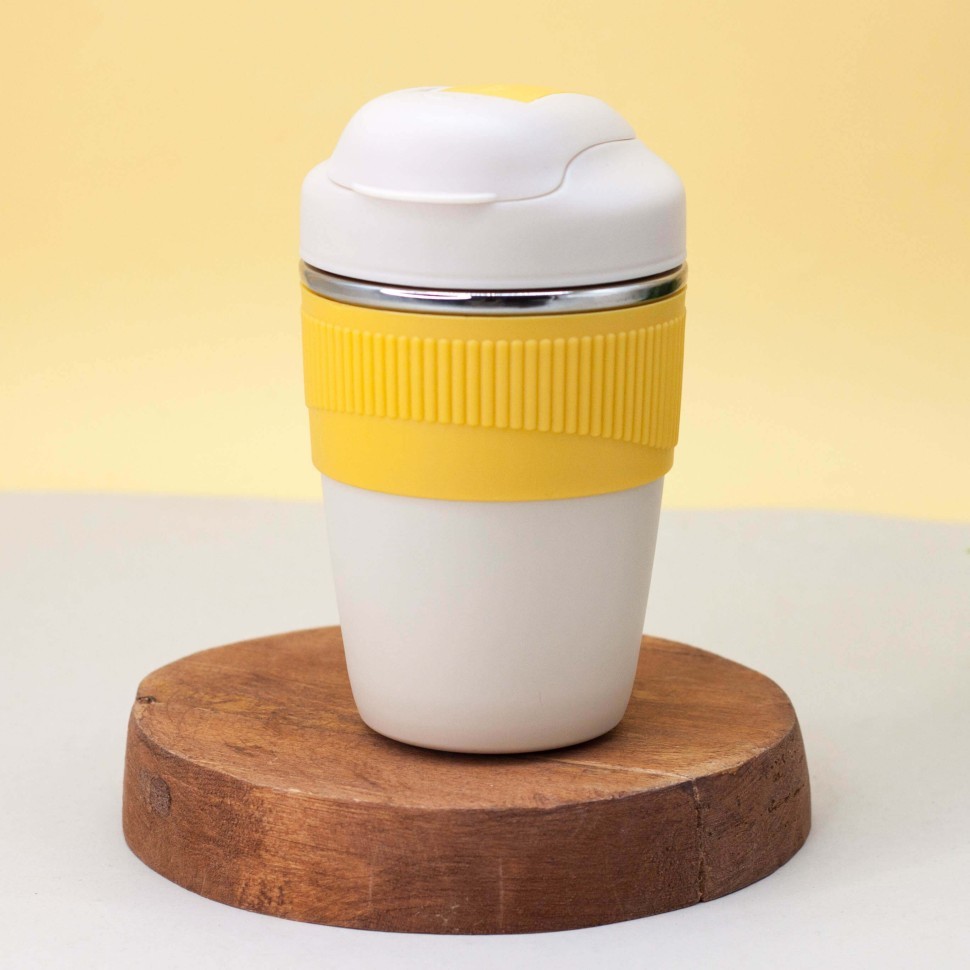 Термокружка "Pastel", yellow (350 ml)