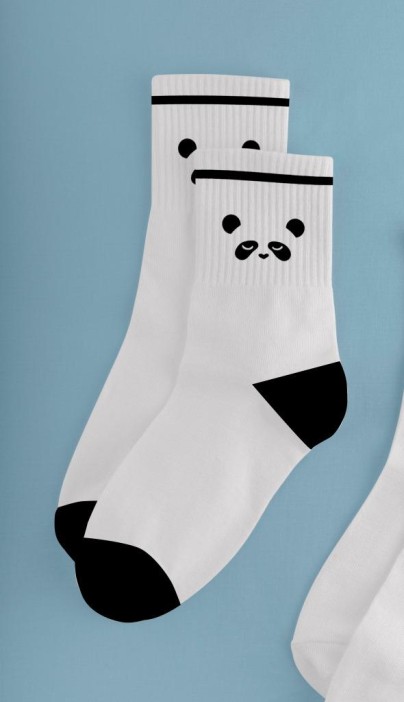 Носки женские &quot;Panda white&quot;, р. 35-40, белый 