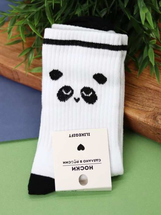 Носки женские &quot;Panda white&quot;, р. 35-40, белый 