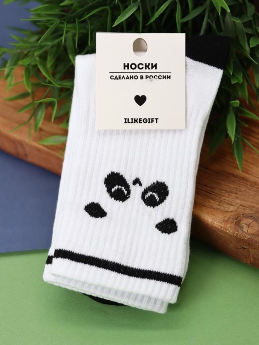 Носки женские &quot;Panda white&quot;, р. 35-40, белый 