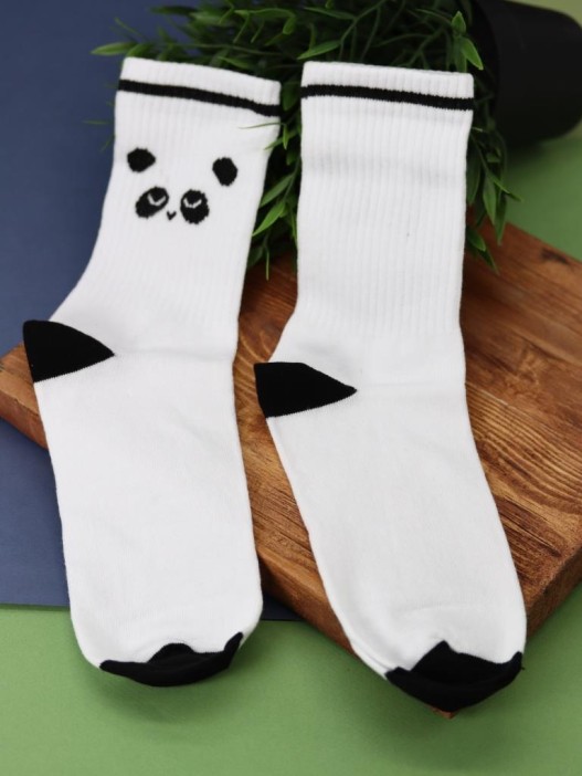 Носки женские &quot;Panda white&quot;, р. 35-40, белый 