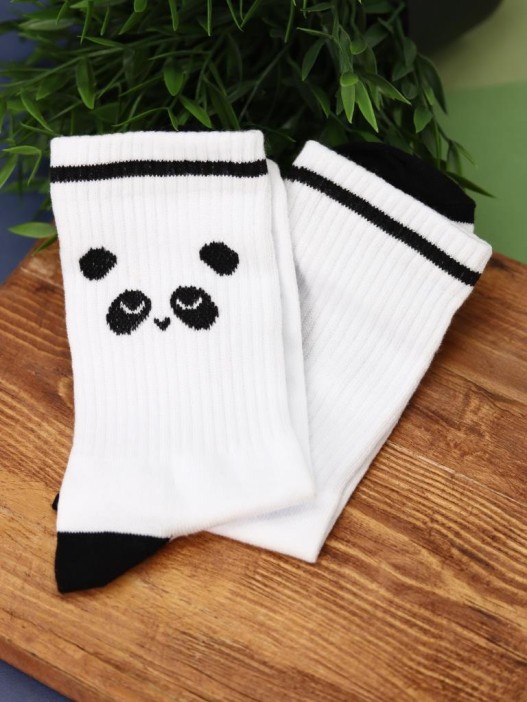 Носки женские &quot;Panda white&quot;, р. 35-40, белый 