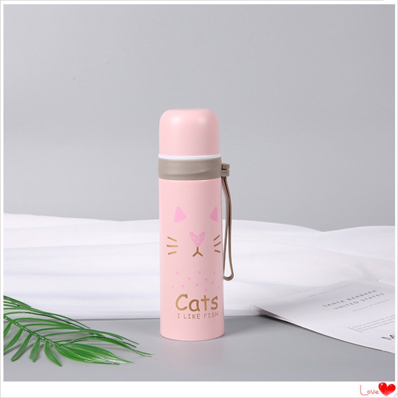 Термос &quot;Cats&quot;, pink (500ml) 