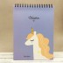BQ1451 Скетчбук "Unicorn", blue