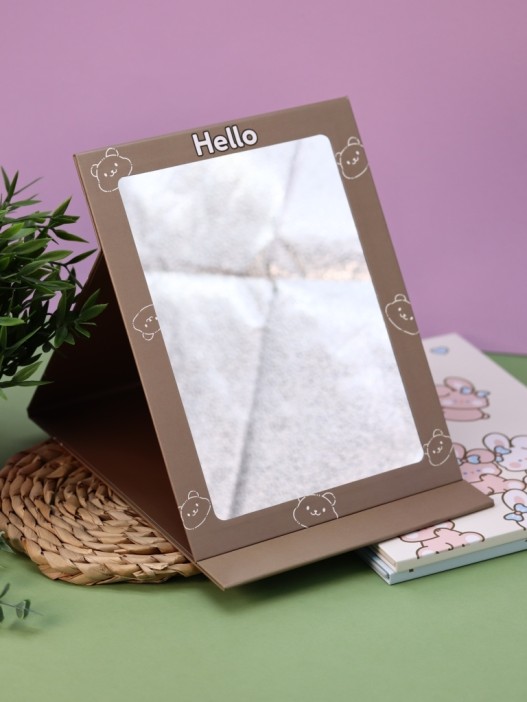 Зеркало &quot;Let&#039;s go hamster&quot;, dark brown 