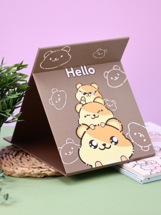 Зеркало &quot;Let&#039;s go hamster&quot;, dark brown 