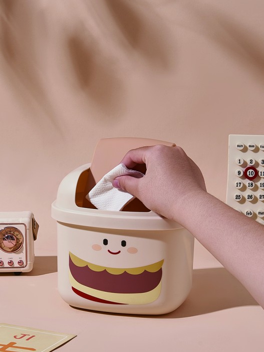 Мусорное ведро настольное &quot;Hamburger&quot;, white 