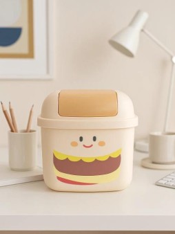 Мусорное ведро настольное "Hamburger", white