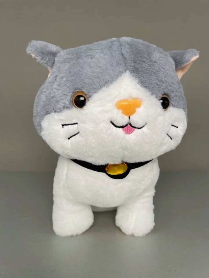 Мягкая игрушка (3+) "Кот с цветком", 26 см