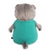 Мягкая игрушка "Басик в изумрудном комбинезоне с кактусом" (19см) 