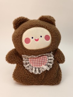 Грелка плюшевая &quot;Warm hugs&quot;, brown, 400 мл (30*24 см)