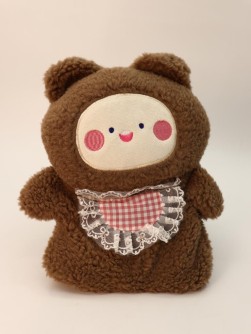 Грелка плюшевая "Warm hugs", brown, 400 мл (30*24 см)