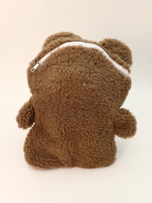 Грелка плюшевая &quot;Warm hugs&quot;, brown, 400 мл (30*24 см) 