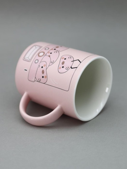 Кружка «Device with toys», pink (350 ml) 