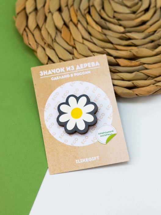 Значок ECO из дерева DAISY 