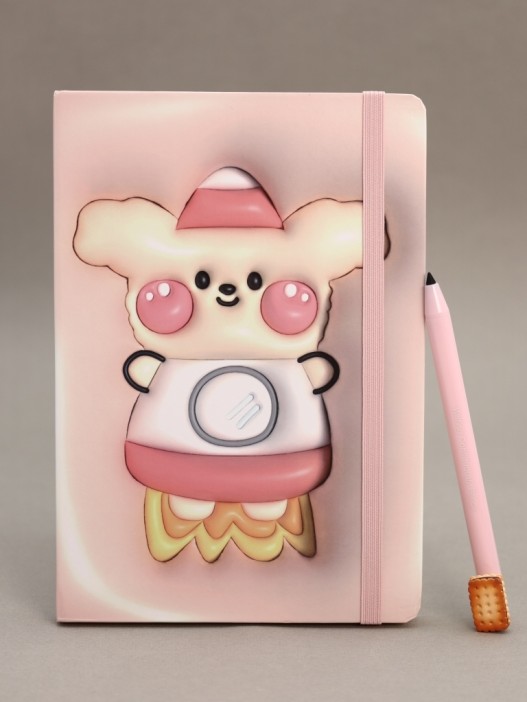 Блокнот (А5) &quot;Cosmo dog&quot;, pink (14.5*21) 