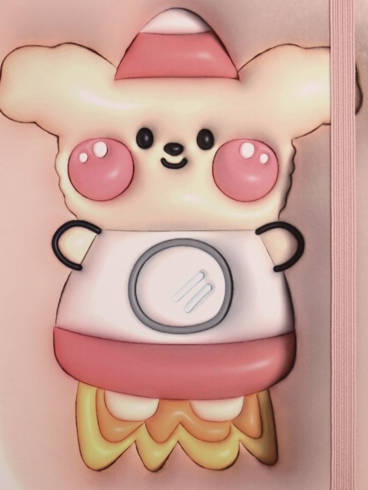 Блокнот (А5) &quot;Cosmo dog&quot;, pink (14.5*21) 